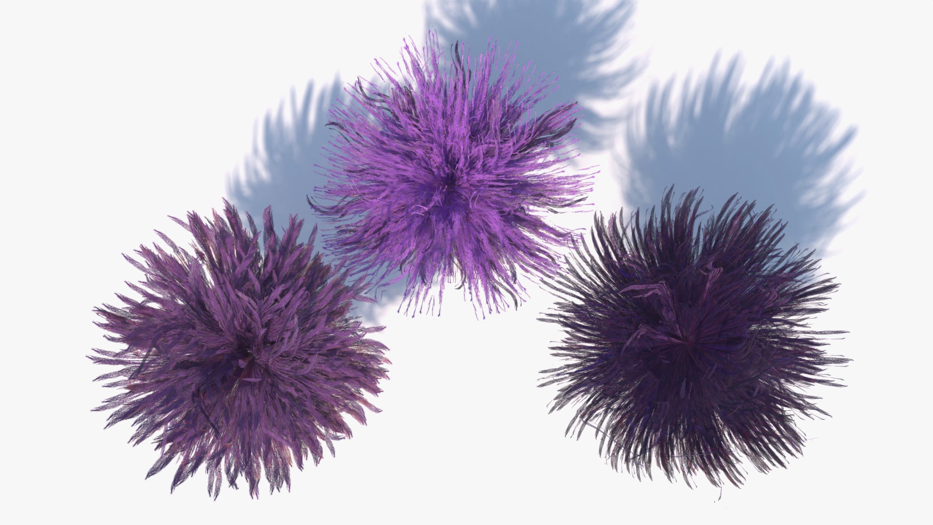 Alien flowers 3D model lowpoly PBR textures for Blender, OBJ, FBX and GLB