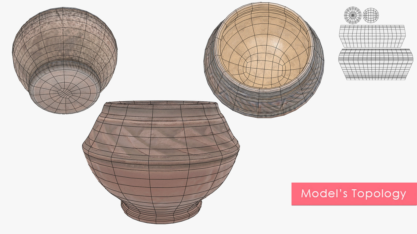 Almond Shape Clay Vessels