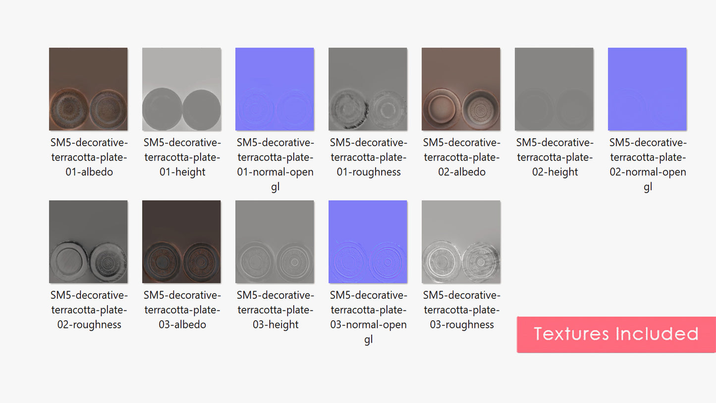 Decorative Terracotta Plates