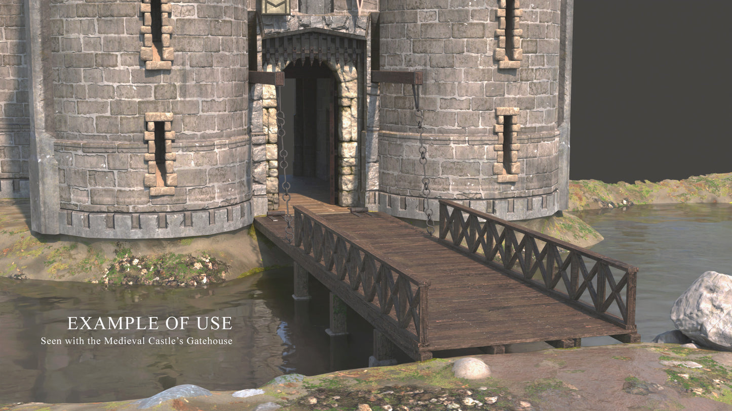 Medieval Counterweight Drawbridge