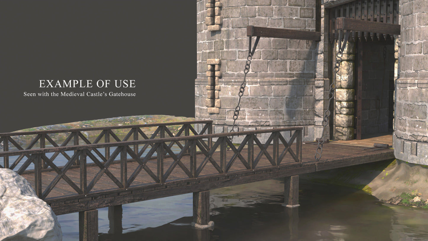 Medieval Counterweight Drawbridge