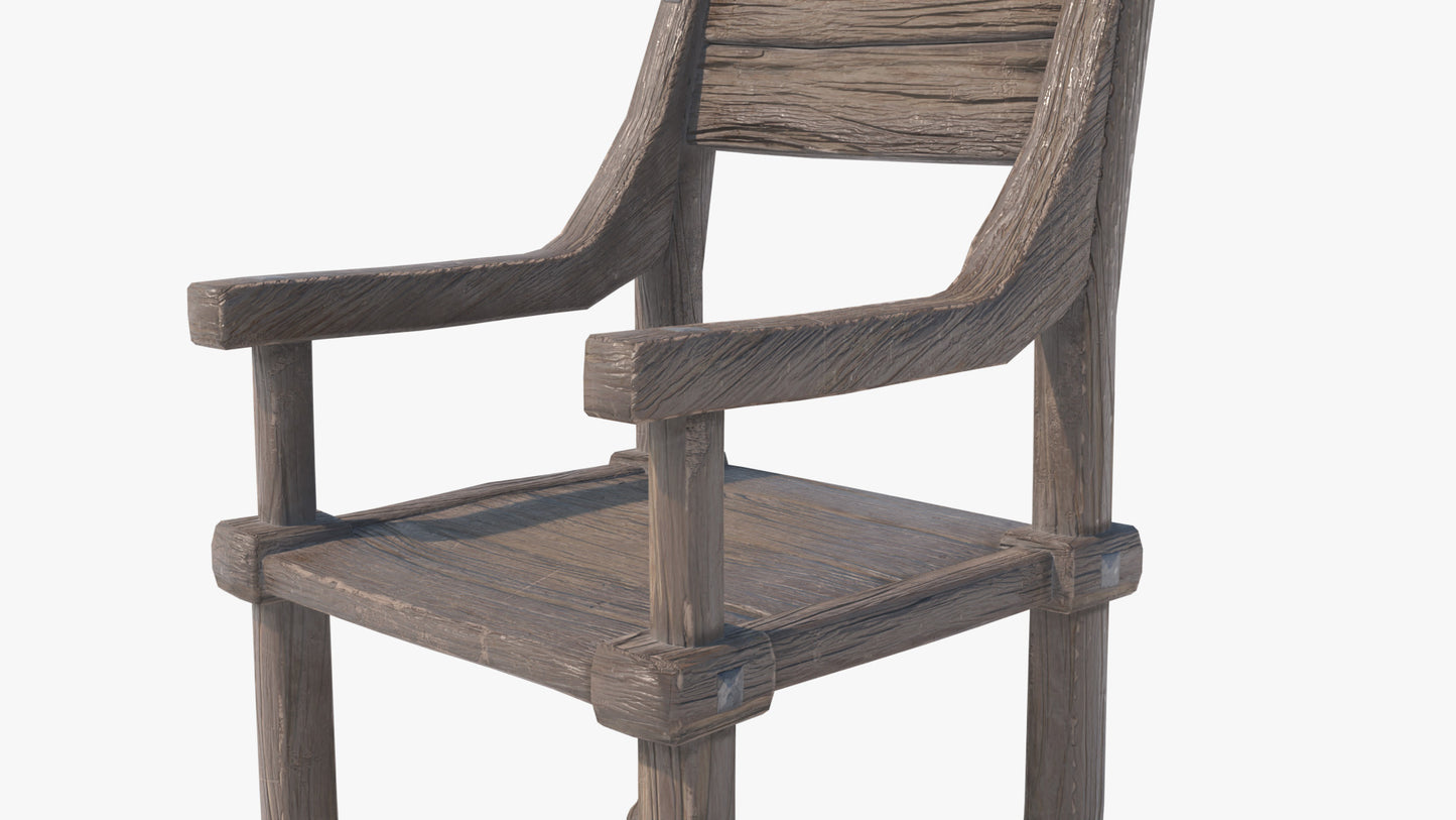 Sturdy Medieval Chair