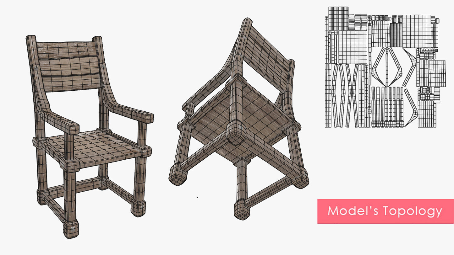 Sturdy Medieval Chair