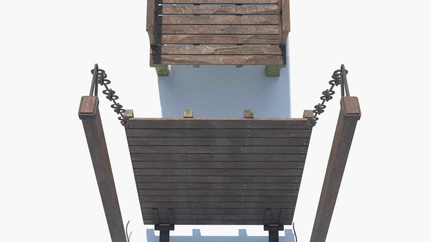 Medieval Counterweight Drawbridge
