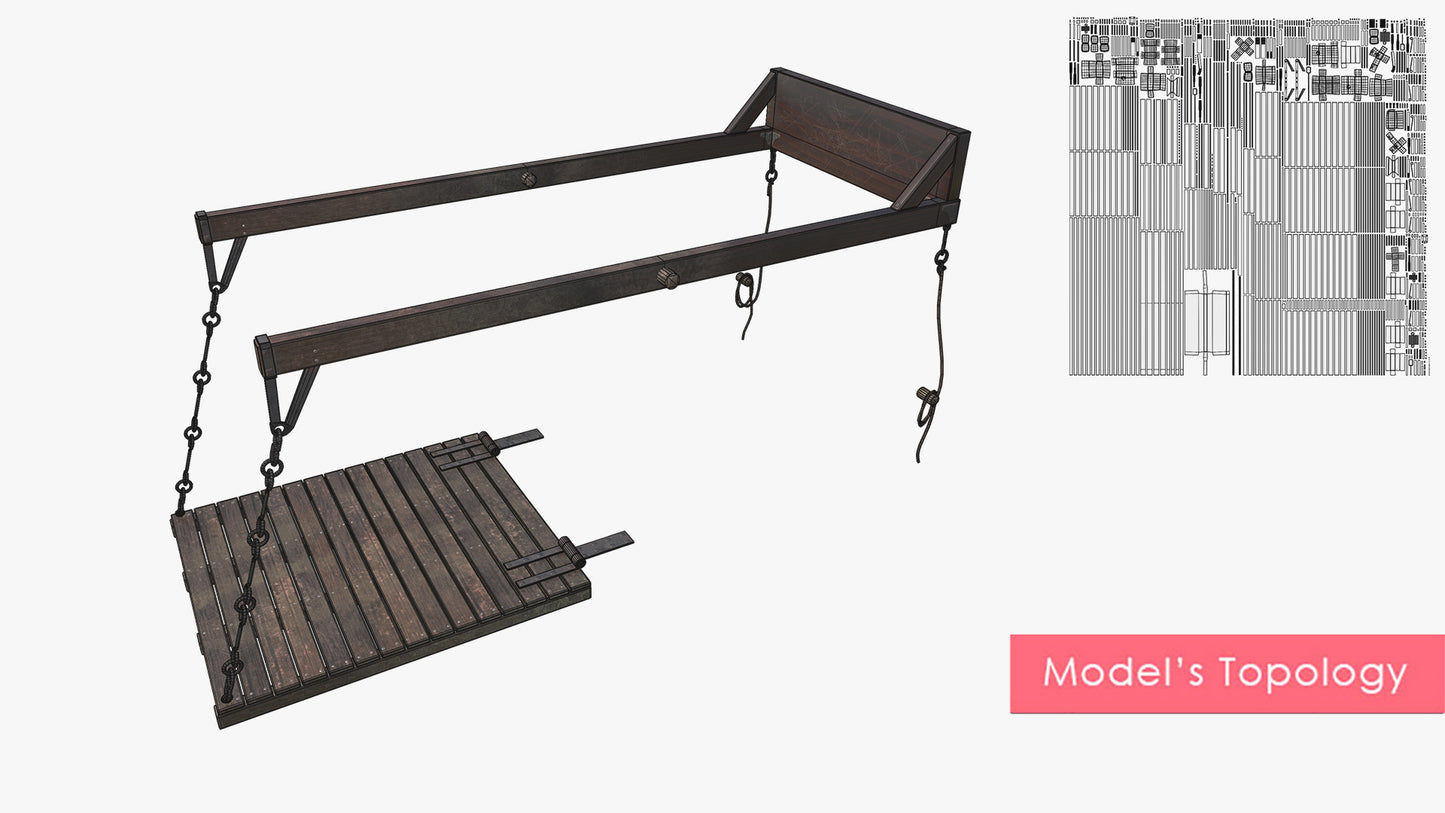 Medieval Counterweight Drawbridge