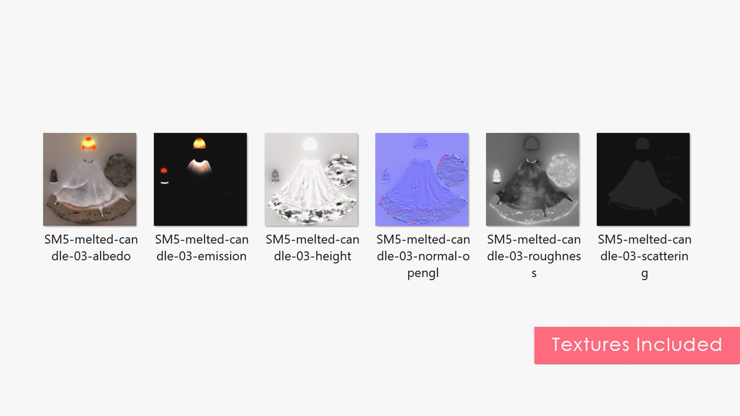 Melted Candle - 03 (Animated)