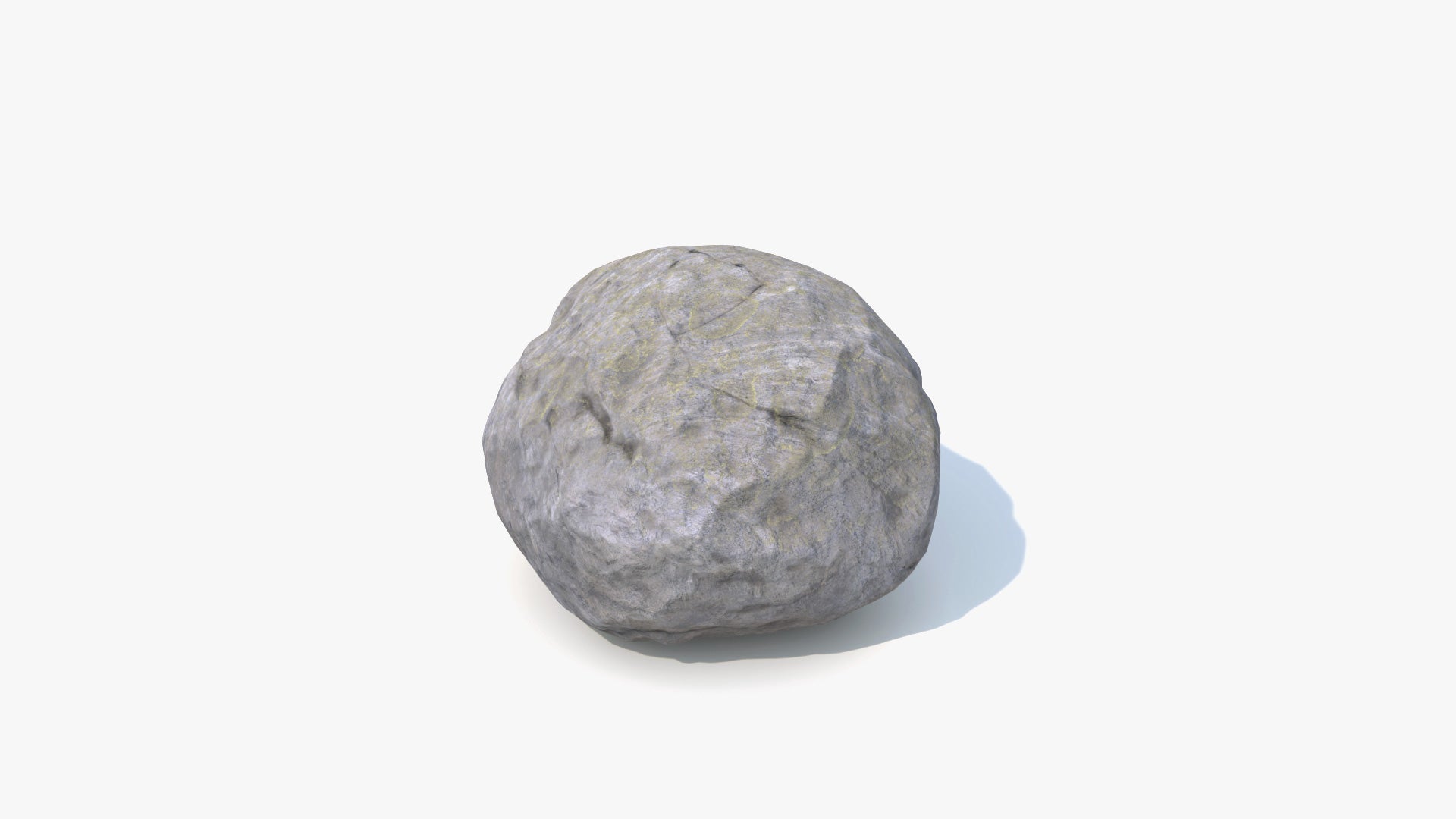 3D model of a mountain rock (boulder), extremely realistic, lowpoly, shaded with PBR materials, this rock is game ready. (FBX, GLB, and Blender files)
