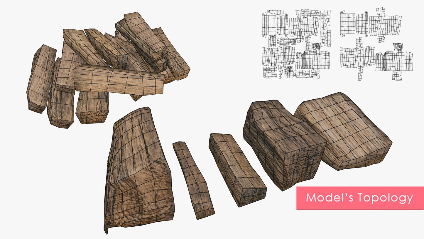 Neat Lumber Pile & Pieces