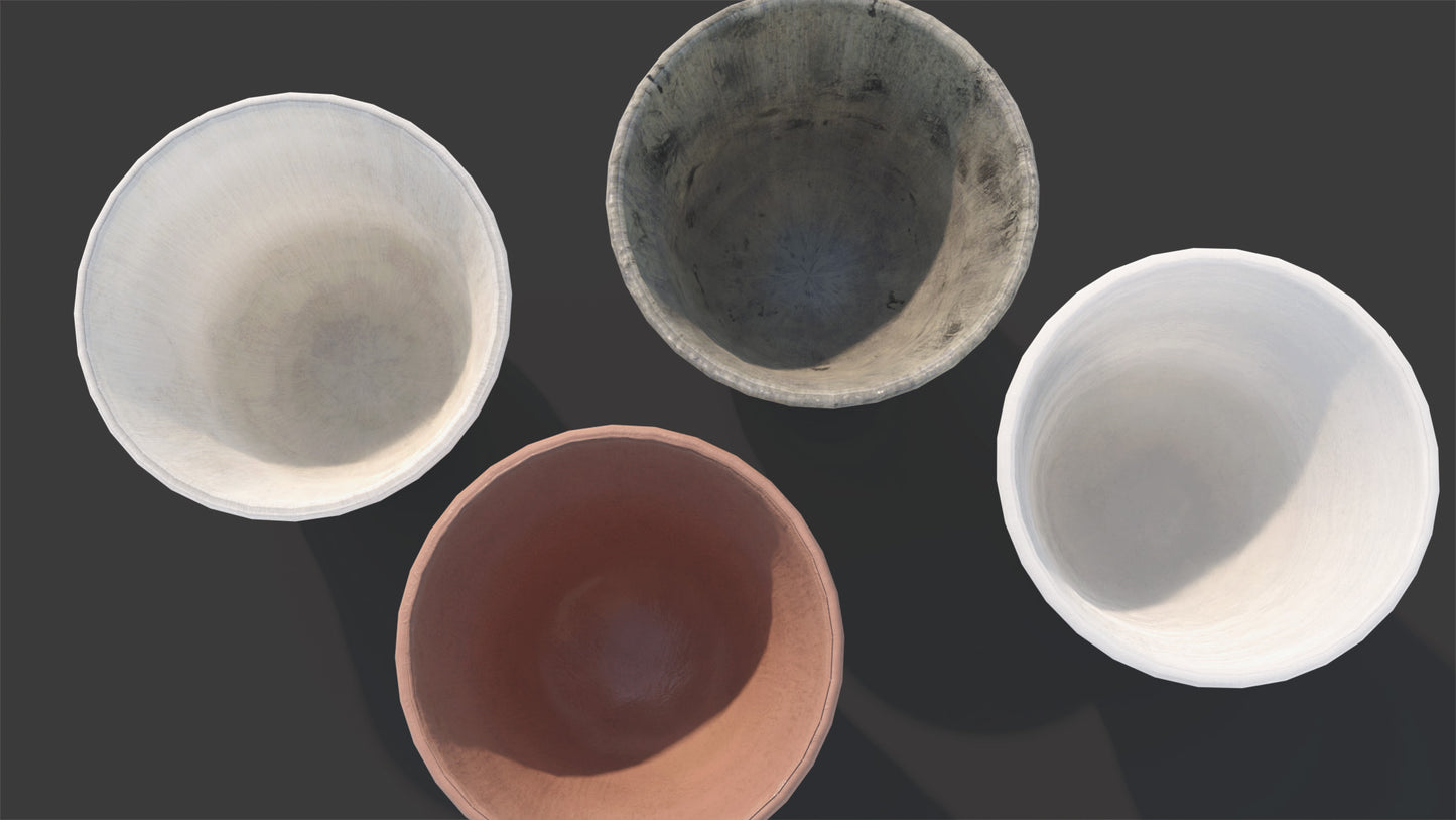 Ornamental Rustic Cups