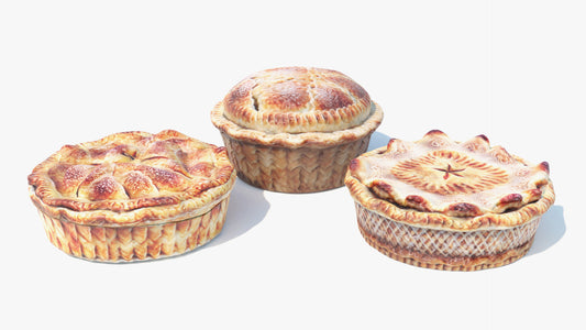 Medieval rustic pie 3D model with low polycount, clean UVs, optimized for games and realtime visualizations.
