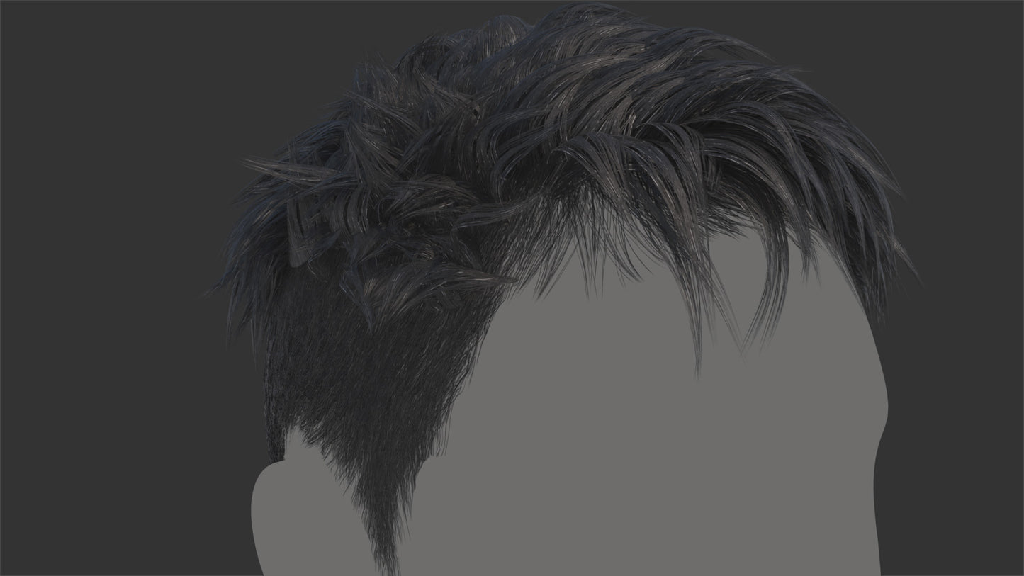 Short & Spikey Top Hair | Mesh | T4B Wig |