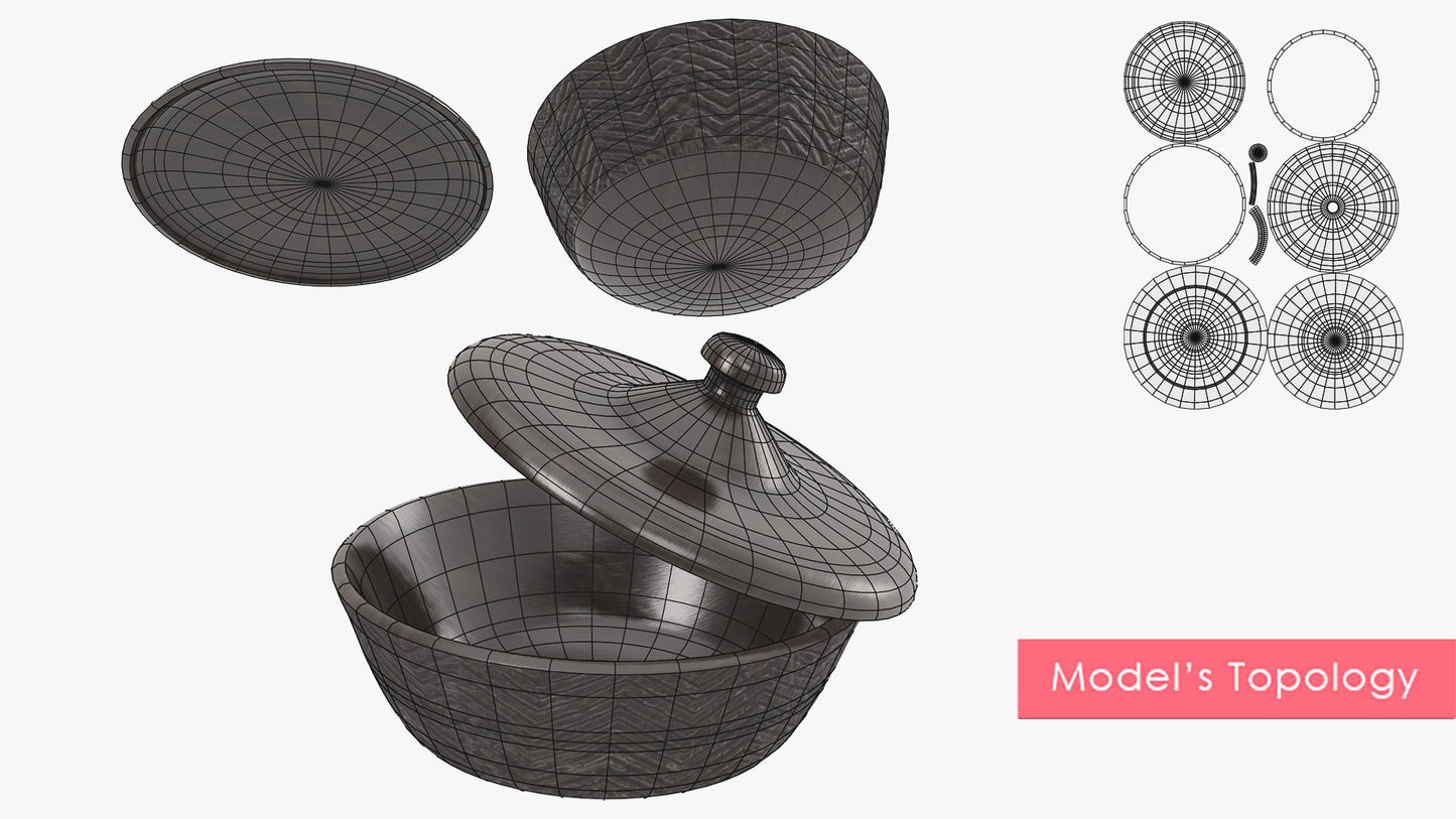 Wooden Pot