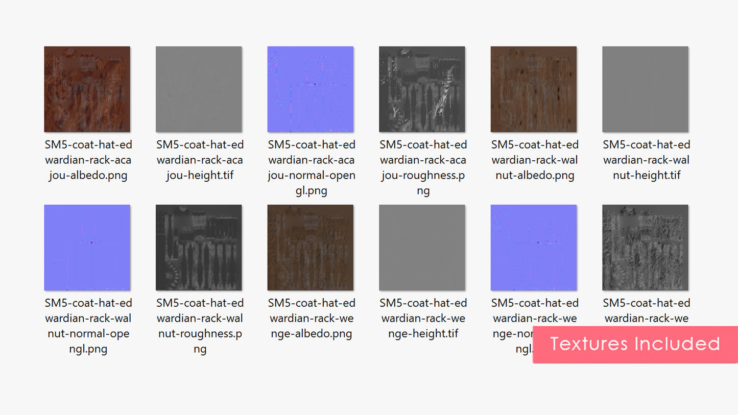 Coat & hat Edwardian Rack