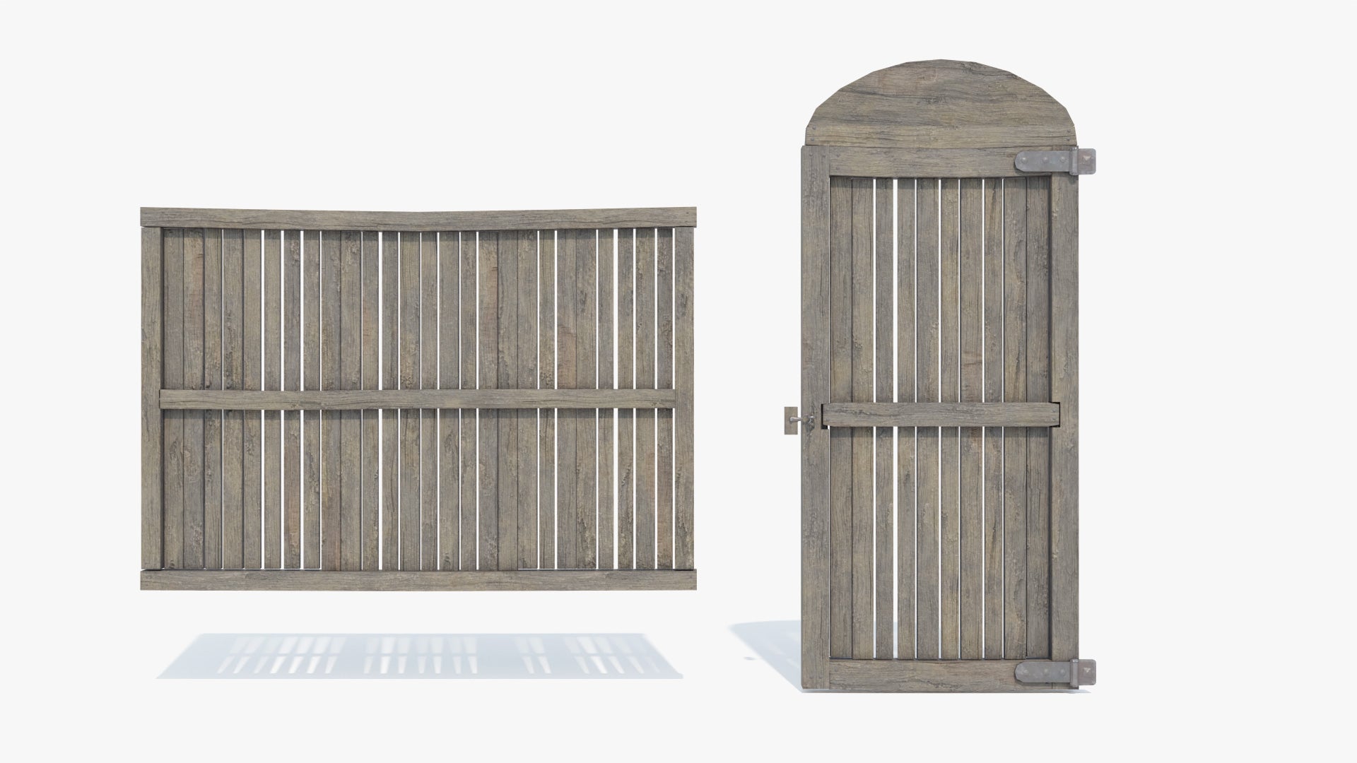 Galician horreo door & window, ventana y puerta de horreo gallego, 3d model for Blender and OBJ. PBR textures and lowpoly