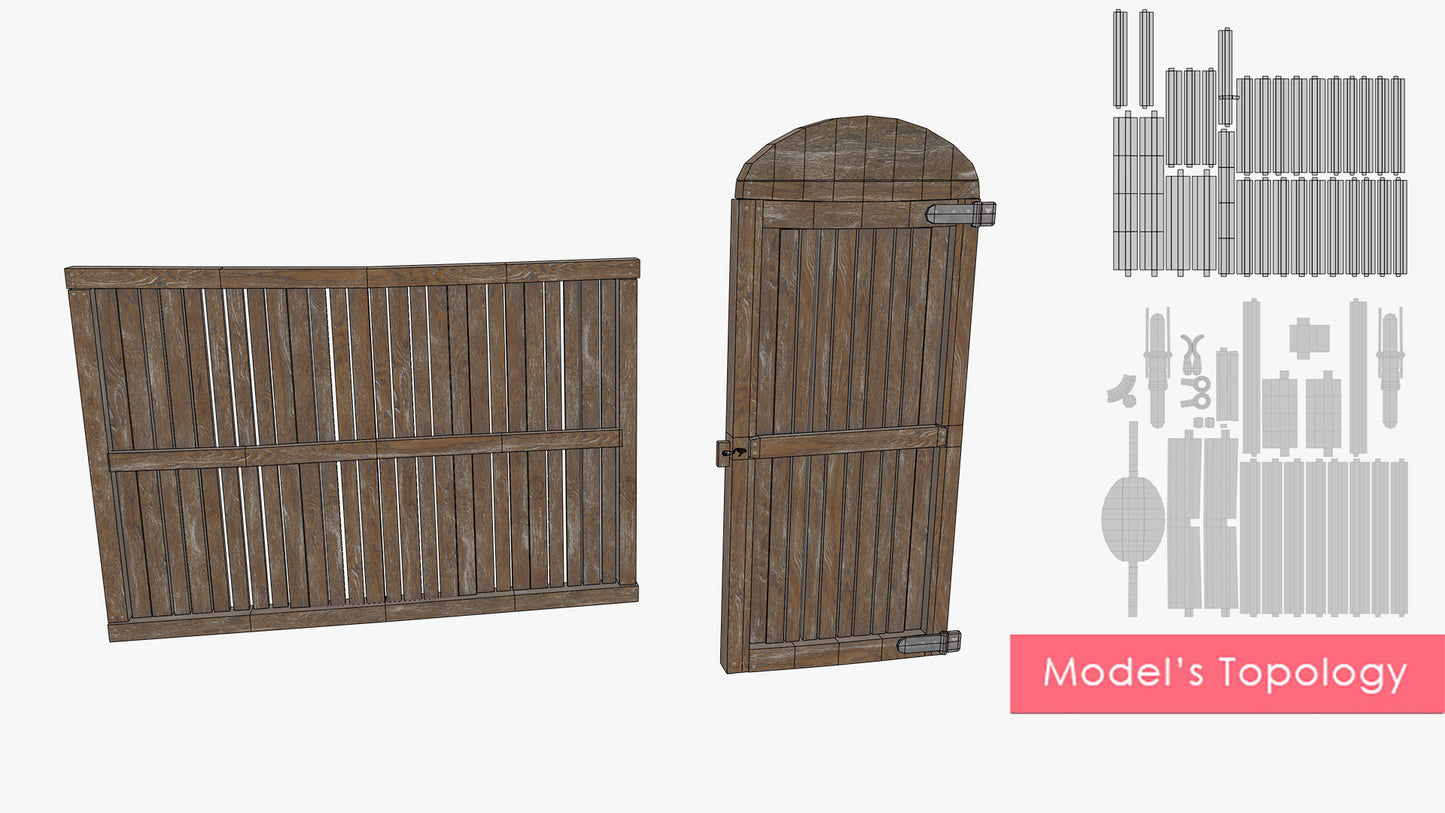 50 Medieval Fantasy Doors & Windows Collection