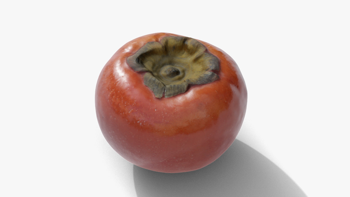 Japanese persimmons kaki 3d model Blender OBJ PBR