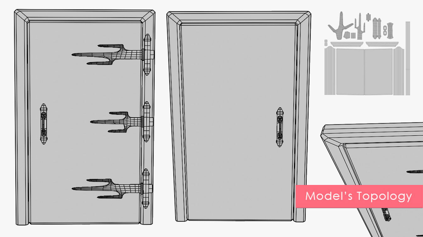 50 Medieval Fantasy Doors & Windows Collection