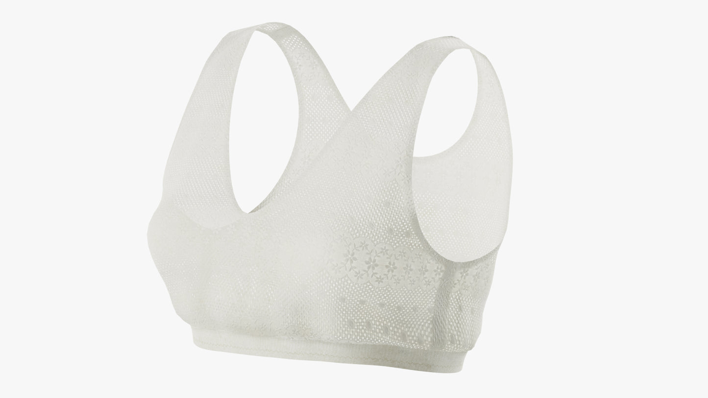 medieval lace bra woman 3d model blender obj