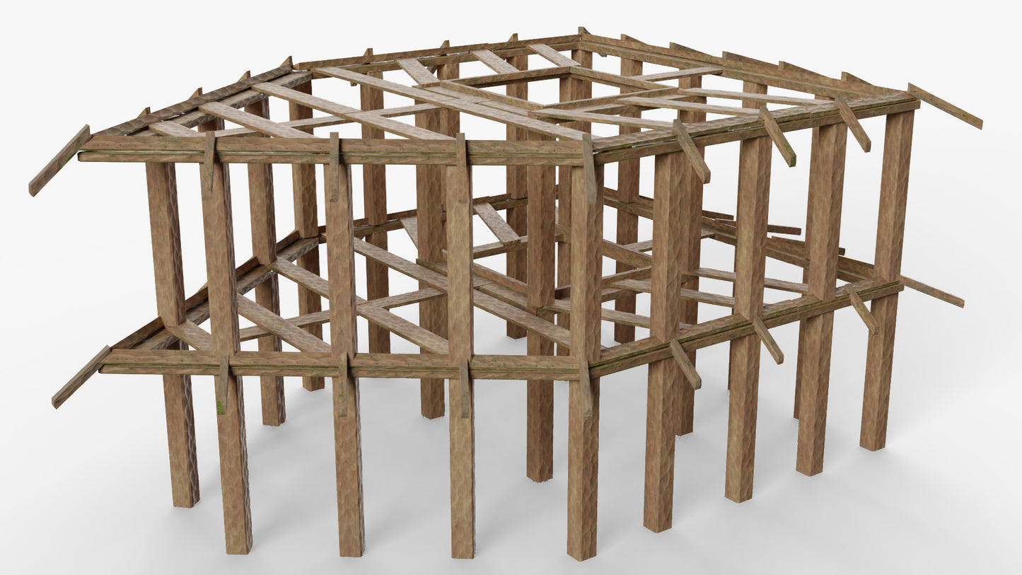 Medieval House Wooden Structure