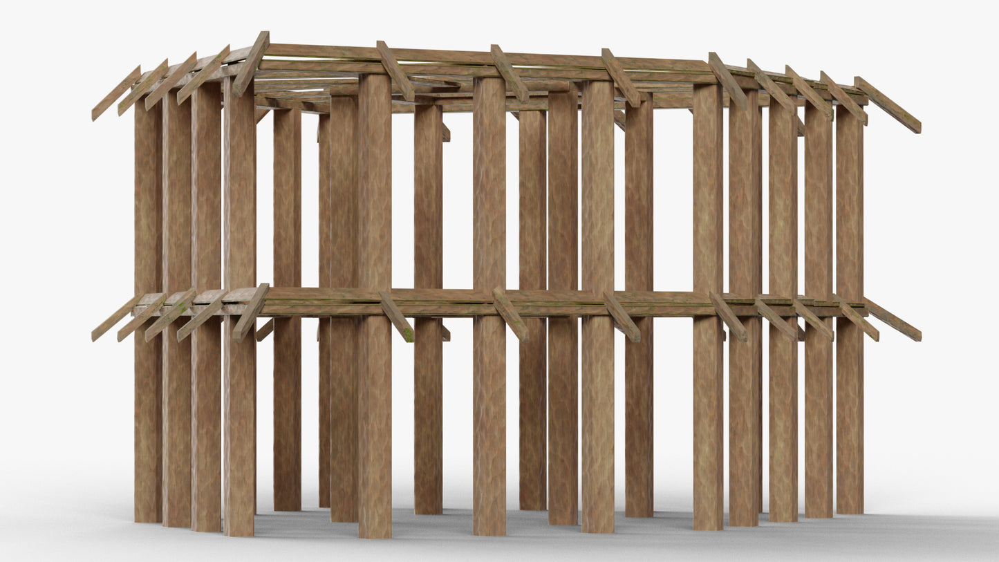 Medieval House Wooden Structure