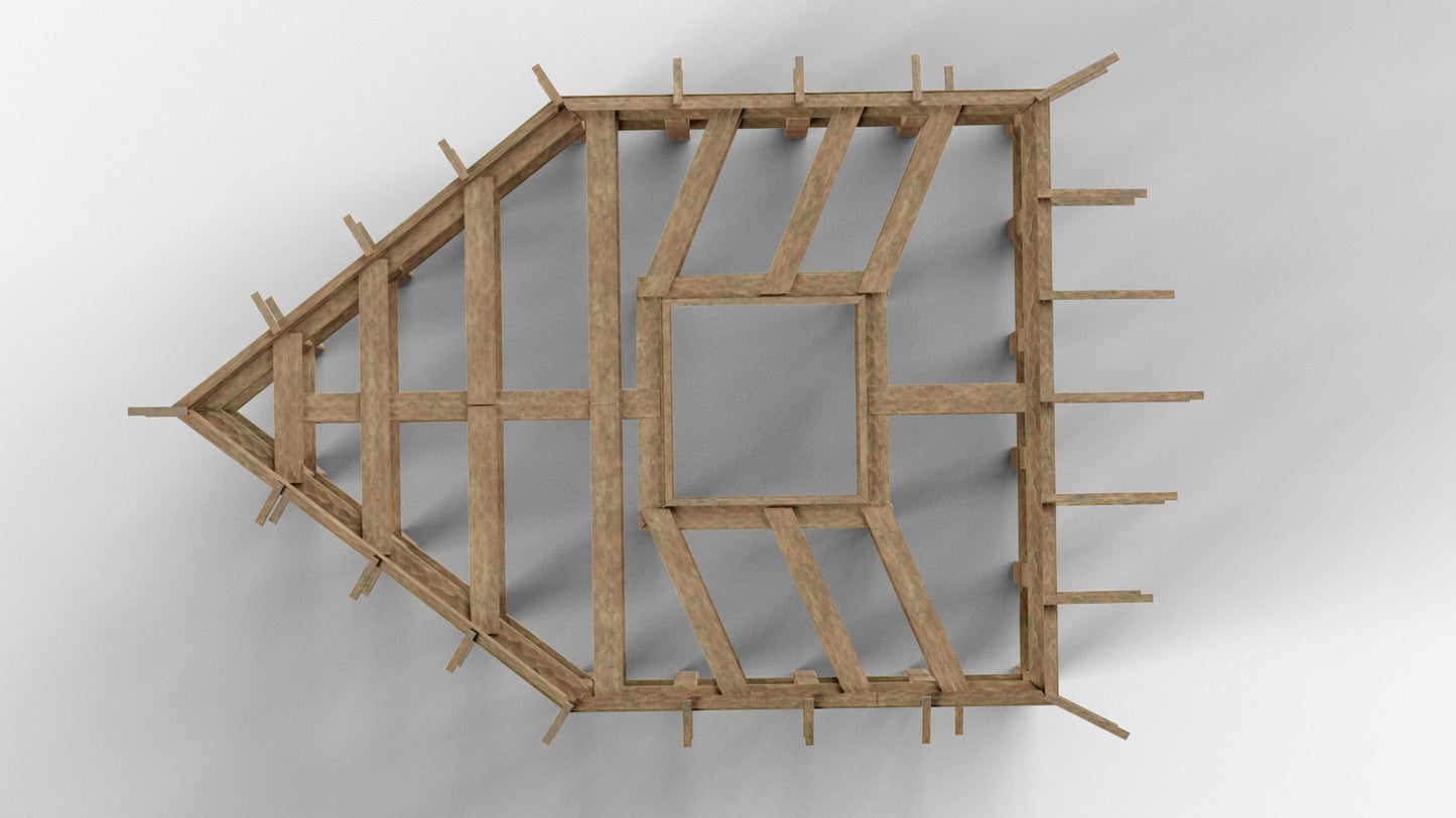 Medieval House Wooden Structure