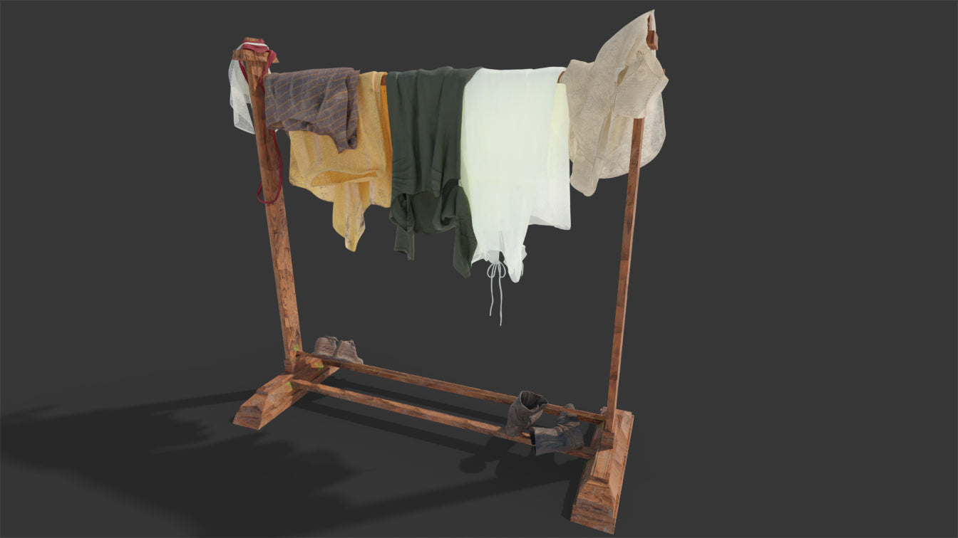 Medieval Clothes Rack (Full)