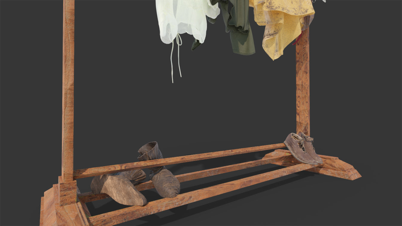 Medieval Clothes Rack (Full)