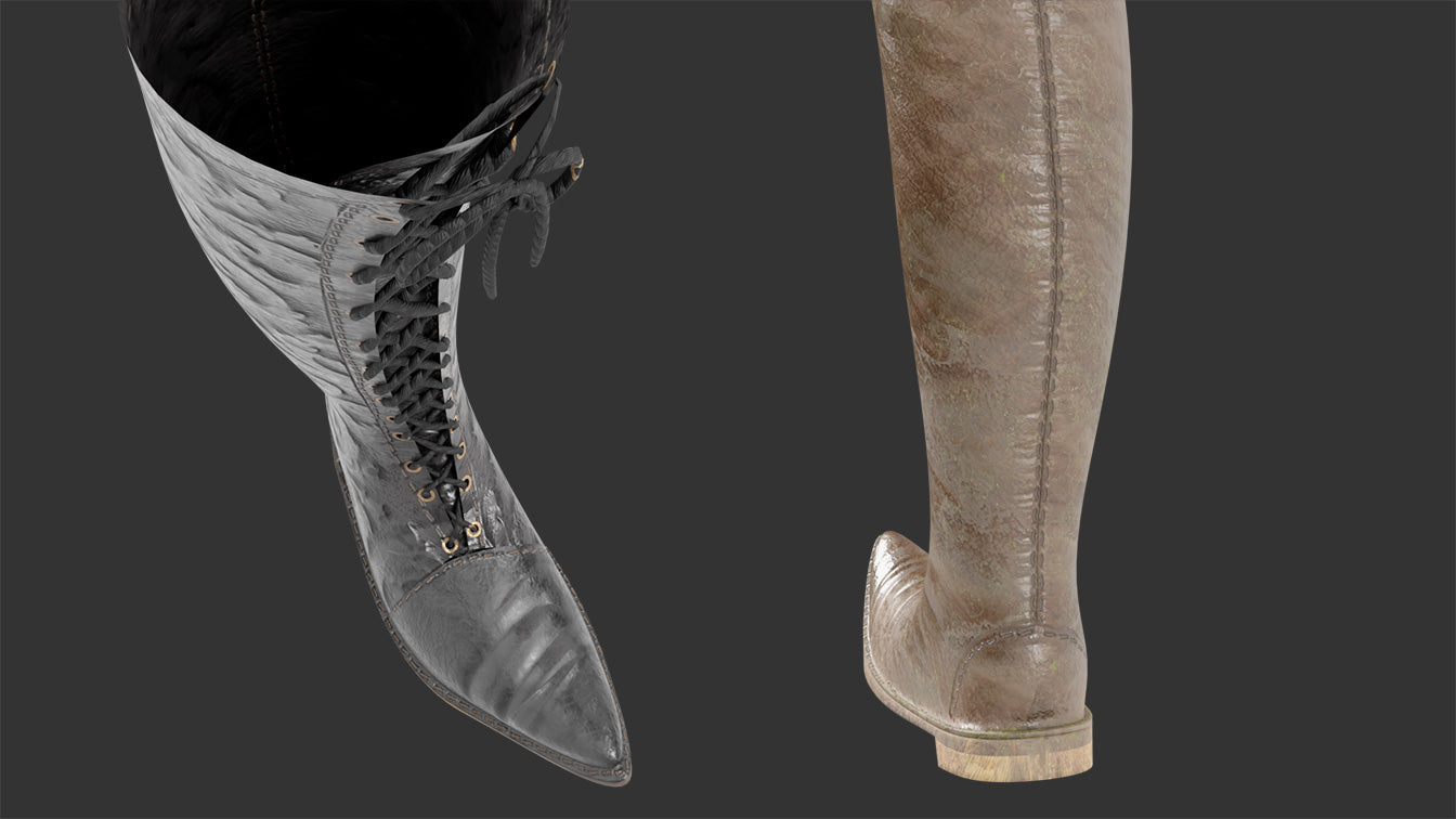 Medieval Tall Pointy Boots