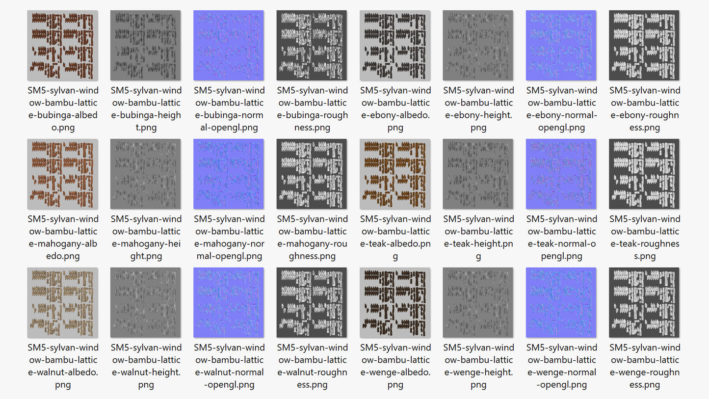 Bambu Lattice Sylvan Window