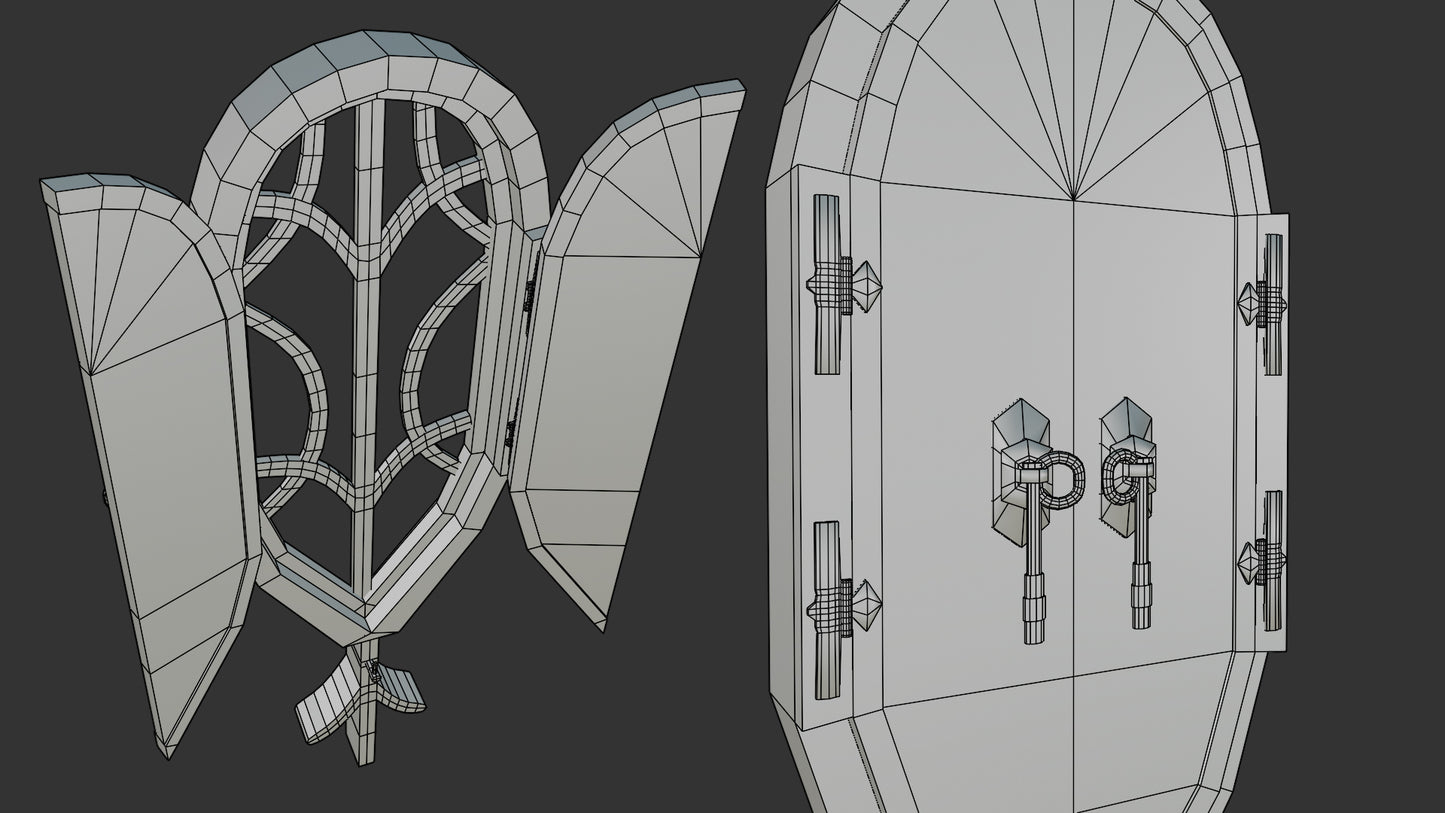 Oak Lattice Sylvan Window