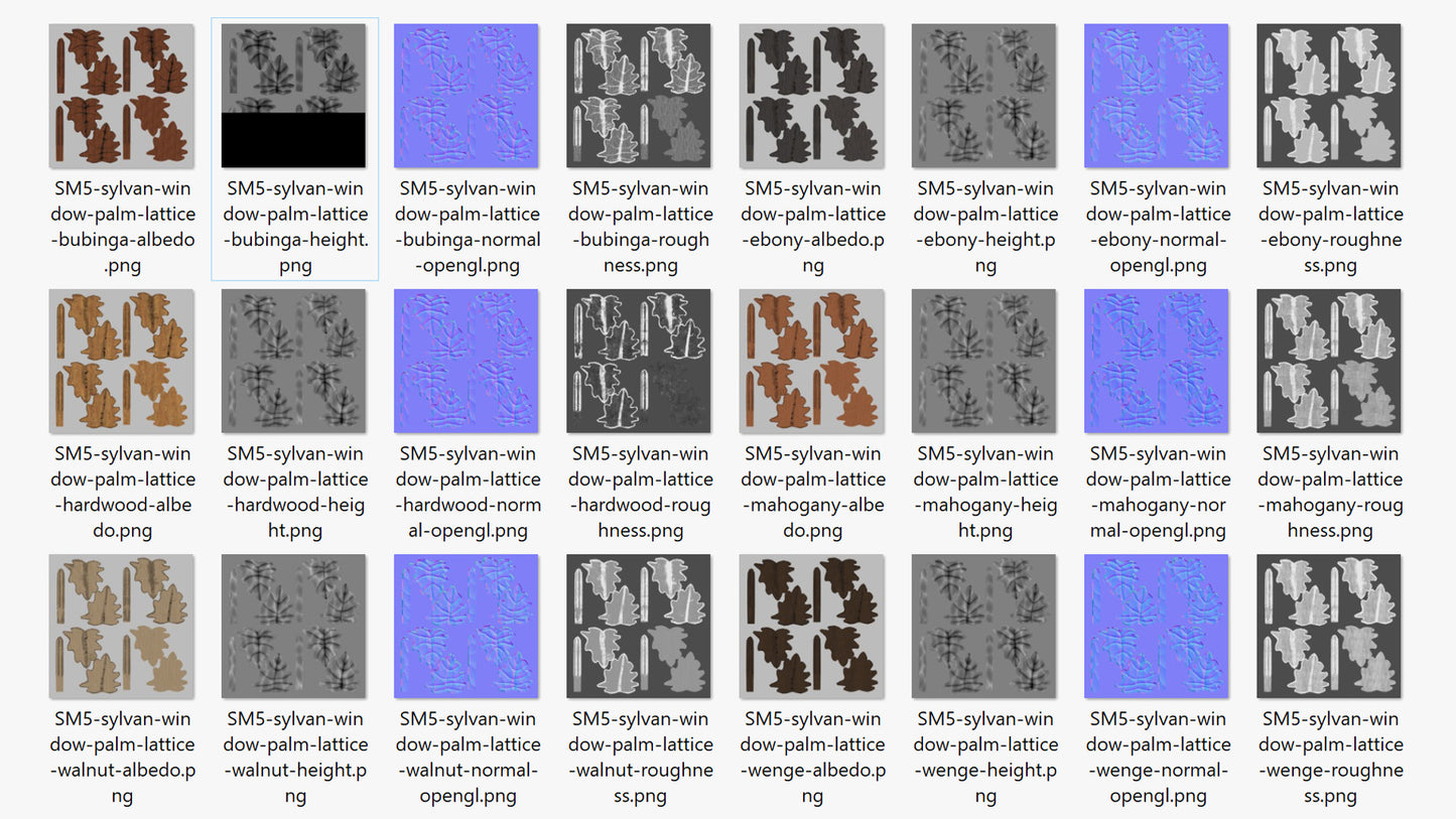 Palm Lattice Sylvan Window