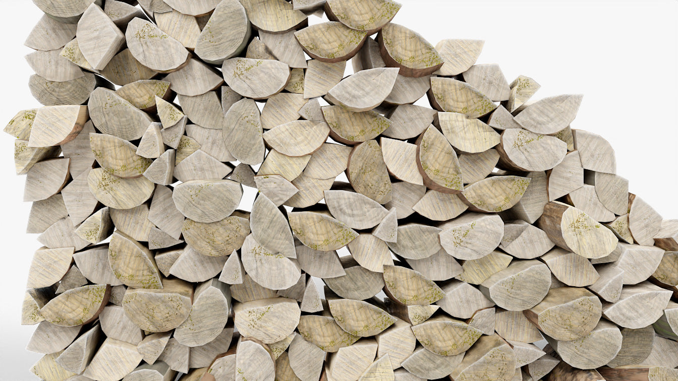 Wood logs for lumber 3d model blender obj and pbr textures