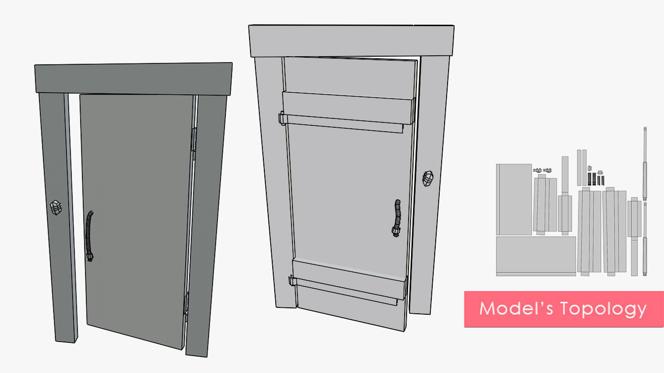 50 Medieval Fantasy Doors & Windows Collection