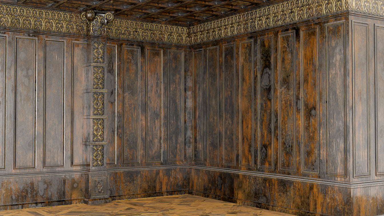 Victorian Gothic Carved Wood Room