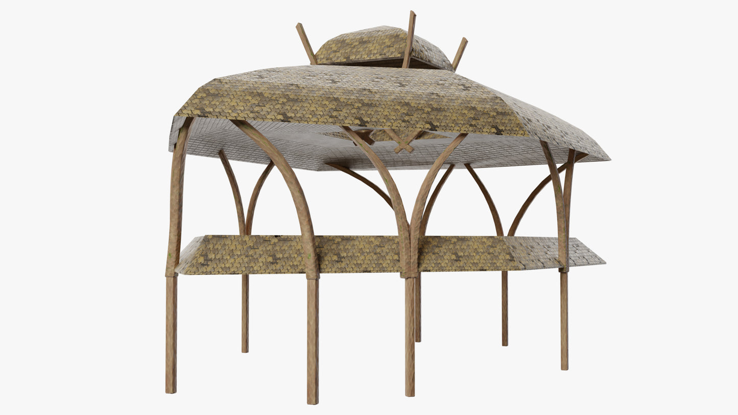 Medieval Fantasy House Shingle Roof