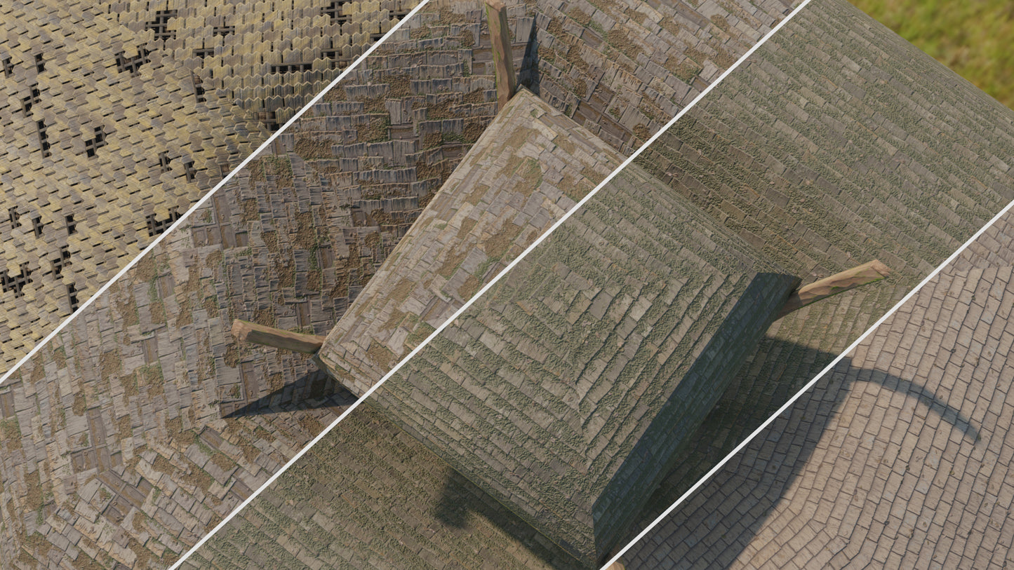 Medieval Fantasy House Shingle Roof