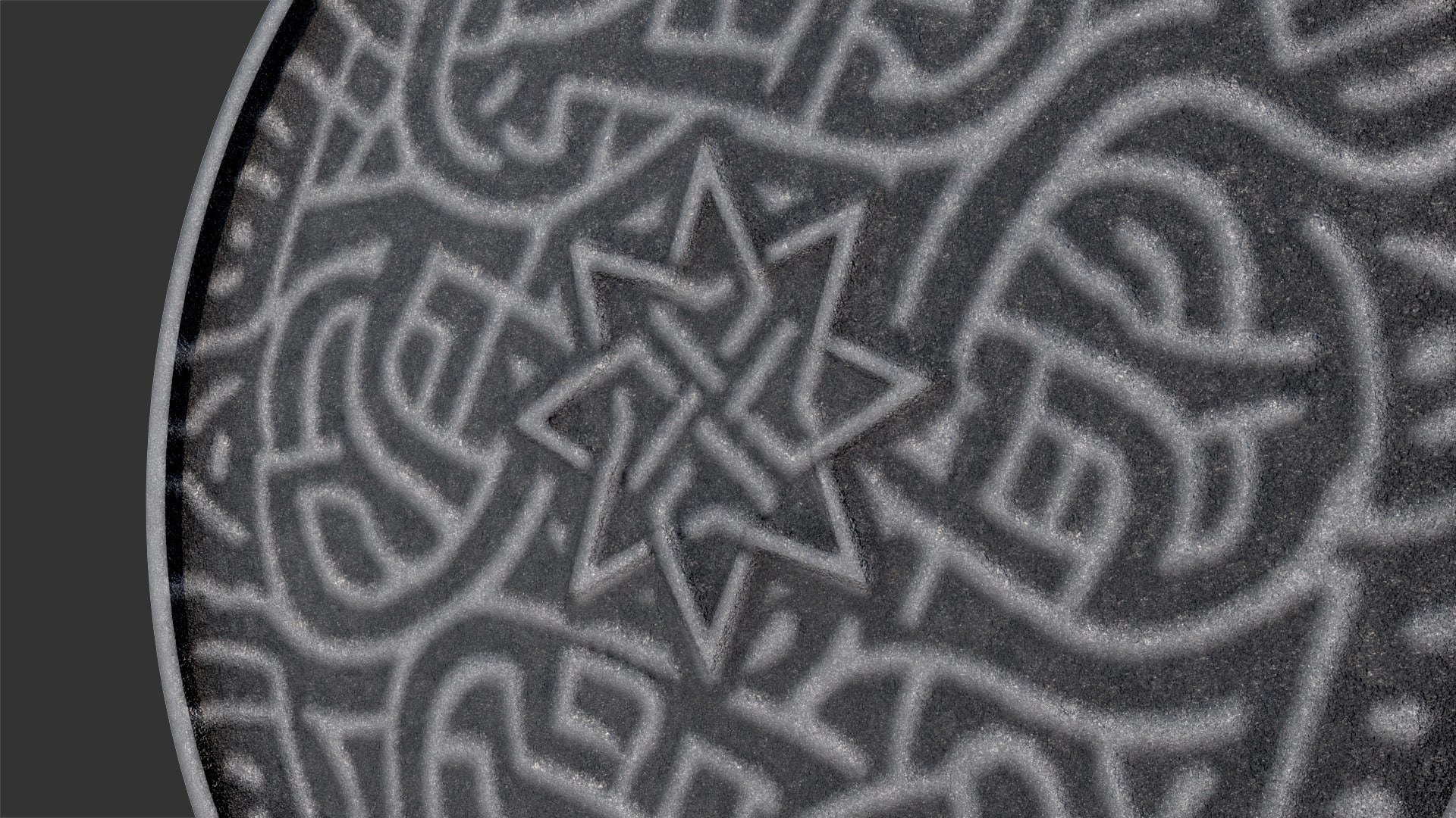 Celtic shield medieval fantasy sigil 3d model for Blenbder and OBJ with PBR textures