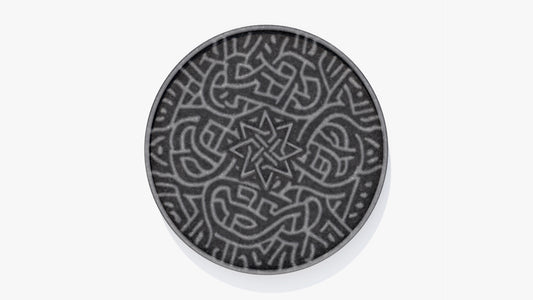 Celtic shield medieval fantasy sigil 3d model for Blenbder and OBJ with PBR textures