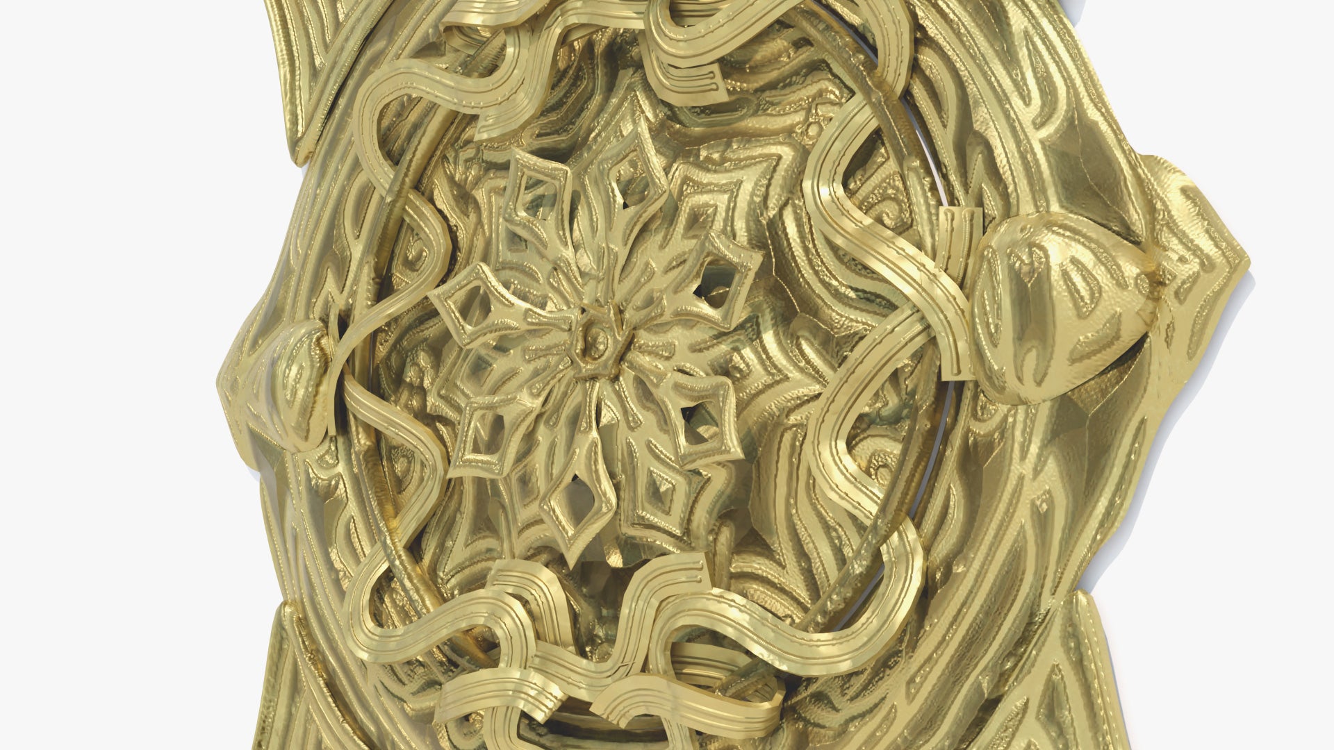 Medieval fantasy sigil of a Celtic coat of arms or crest 3d model for Blender and OBJ with PBR textures and low poly count