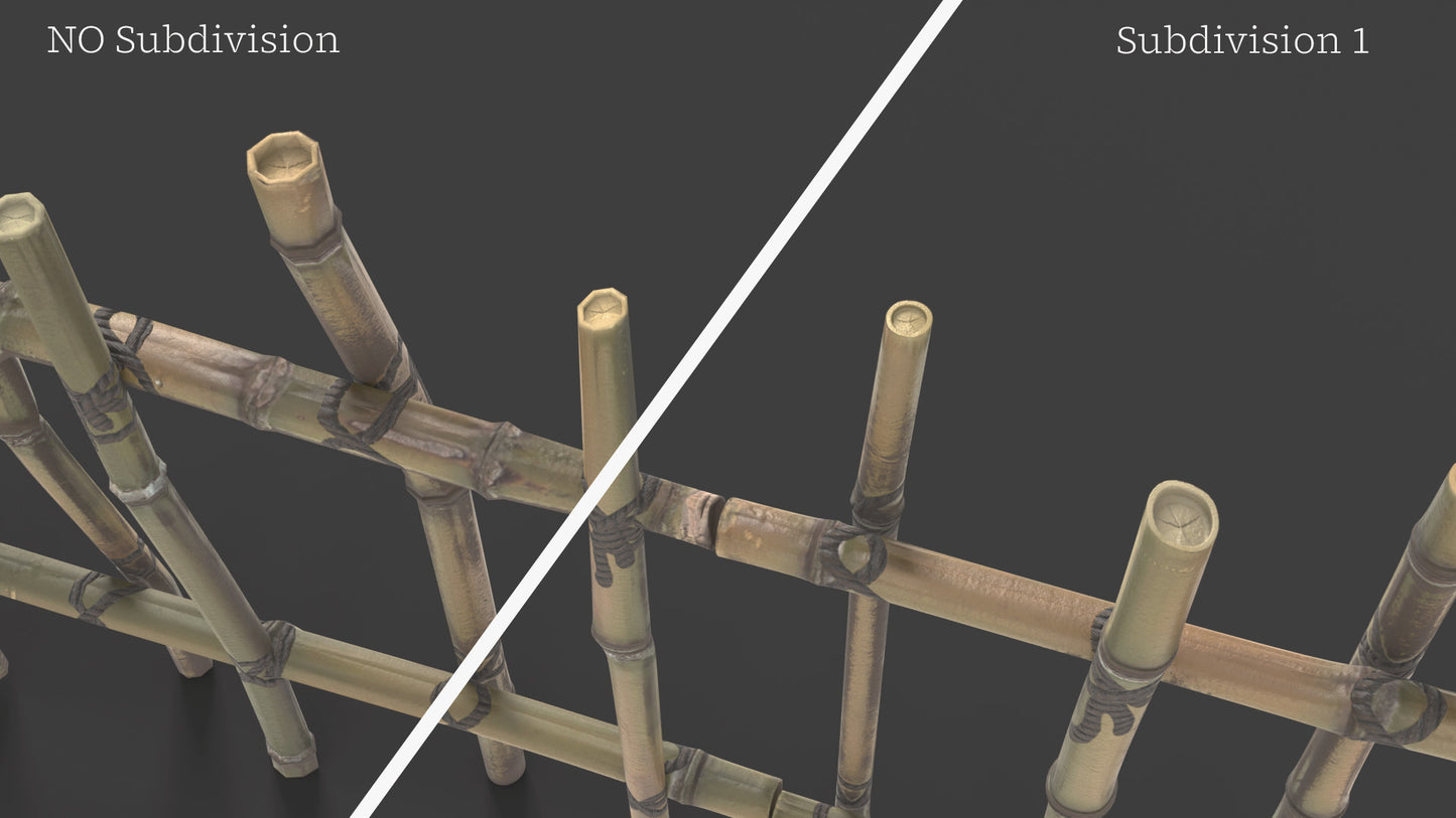 Bamboo Fence (Modular)