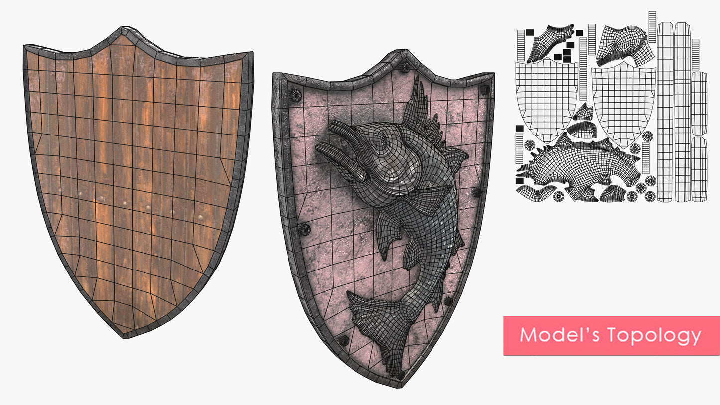 Medieval Haddock Shield