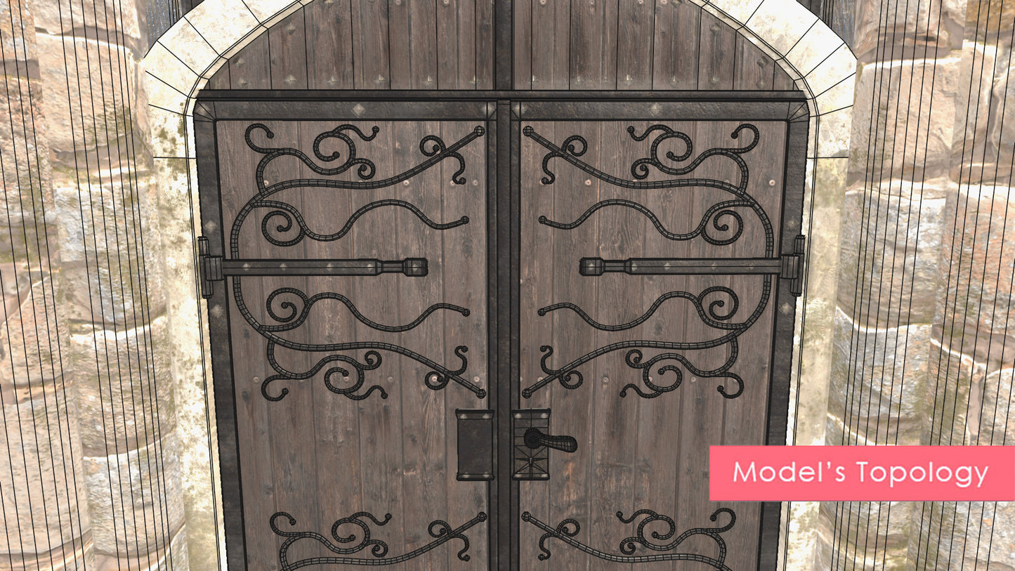 Medieval Bailey Gate Stone Arch