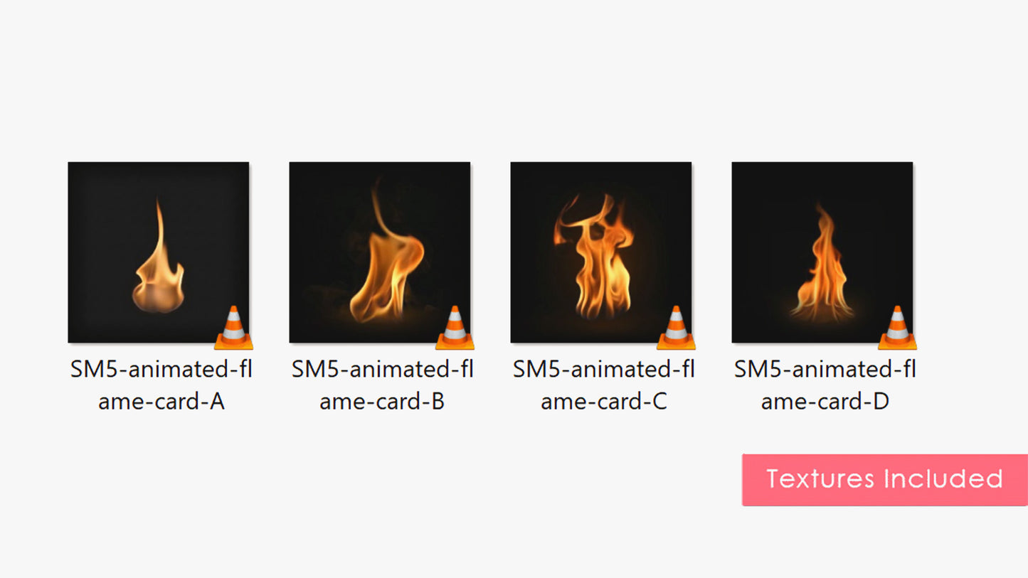 Torch Flames (Animated Mesh Plane)