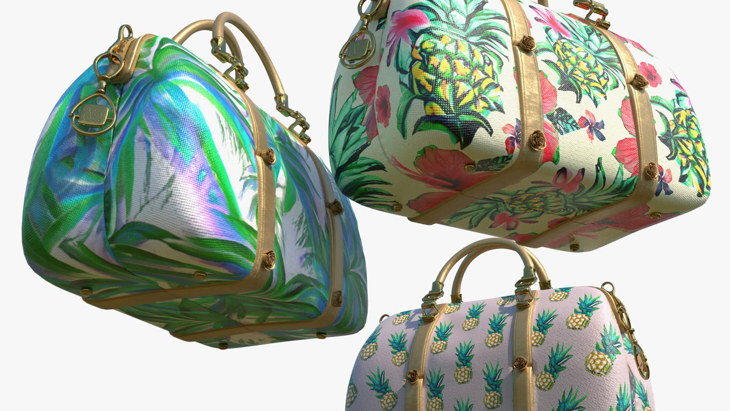 Tropical Print Travel Bags