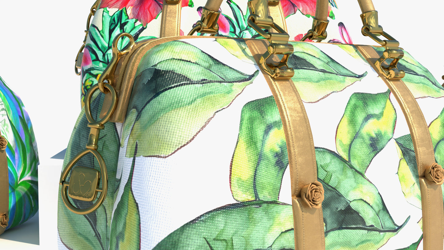 Tropical Print Travel Bags