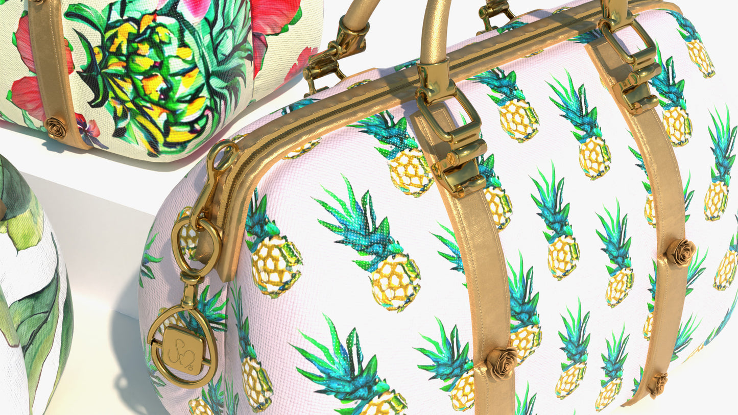 Tropical Print Travel Bags