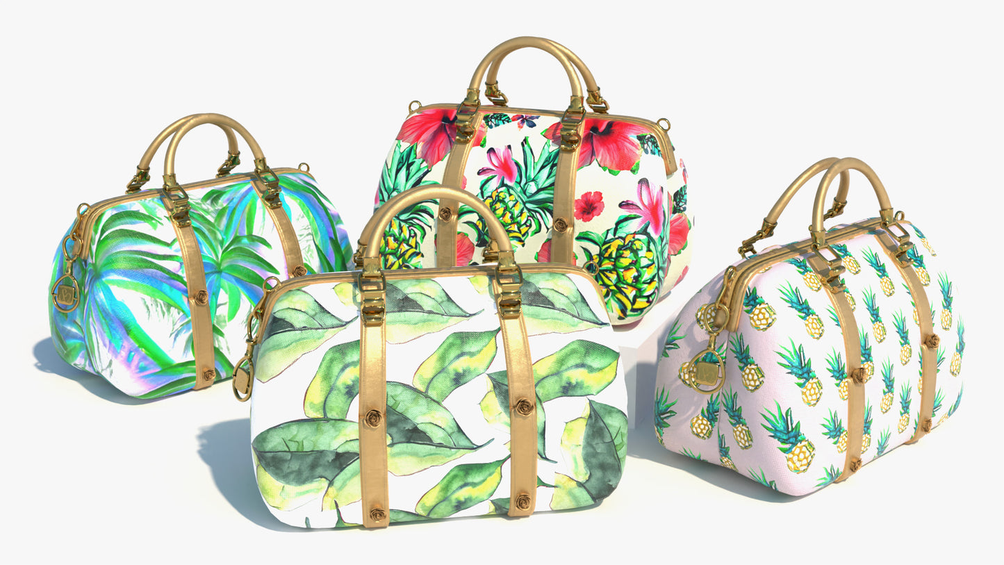 Tropical Print Travel Bags