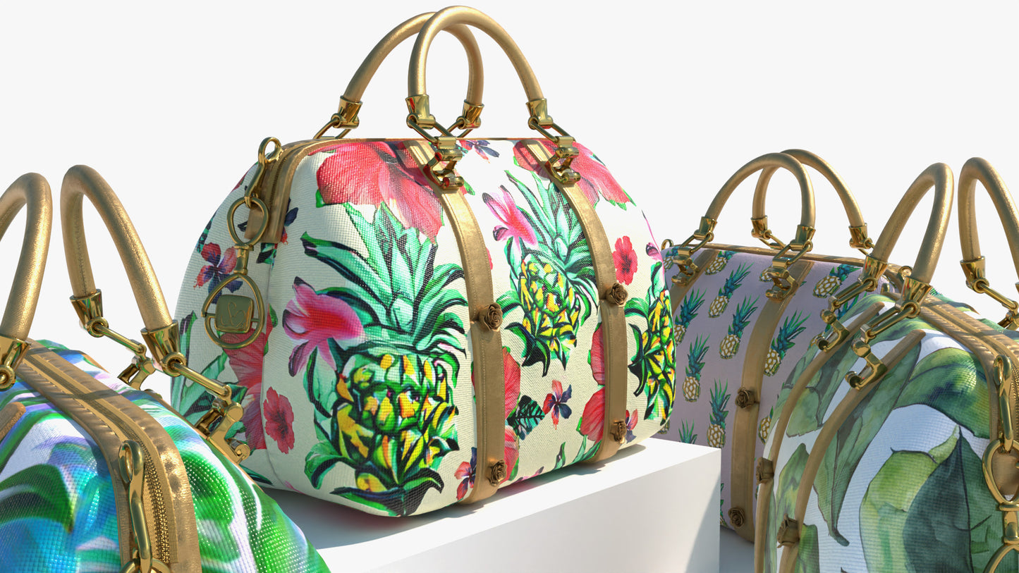 Tropical Print Travel Bags