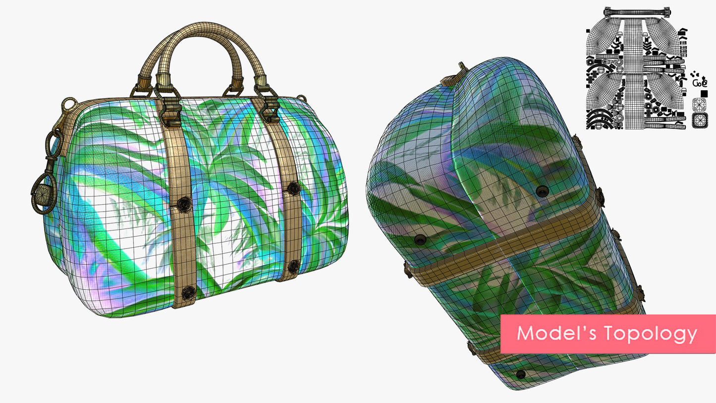 Tropical Print Travel Bags