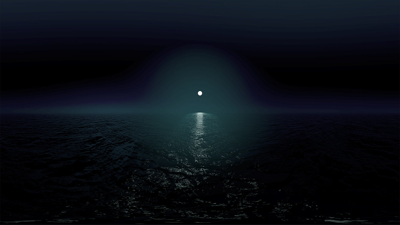 HDRI-28: Ocean Misty Night | Env. Dome |